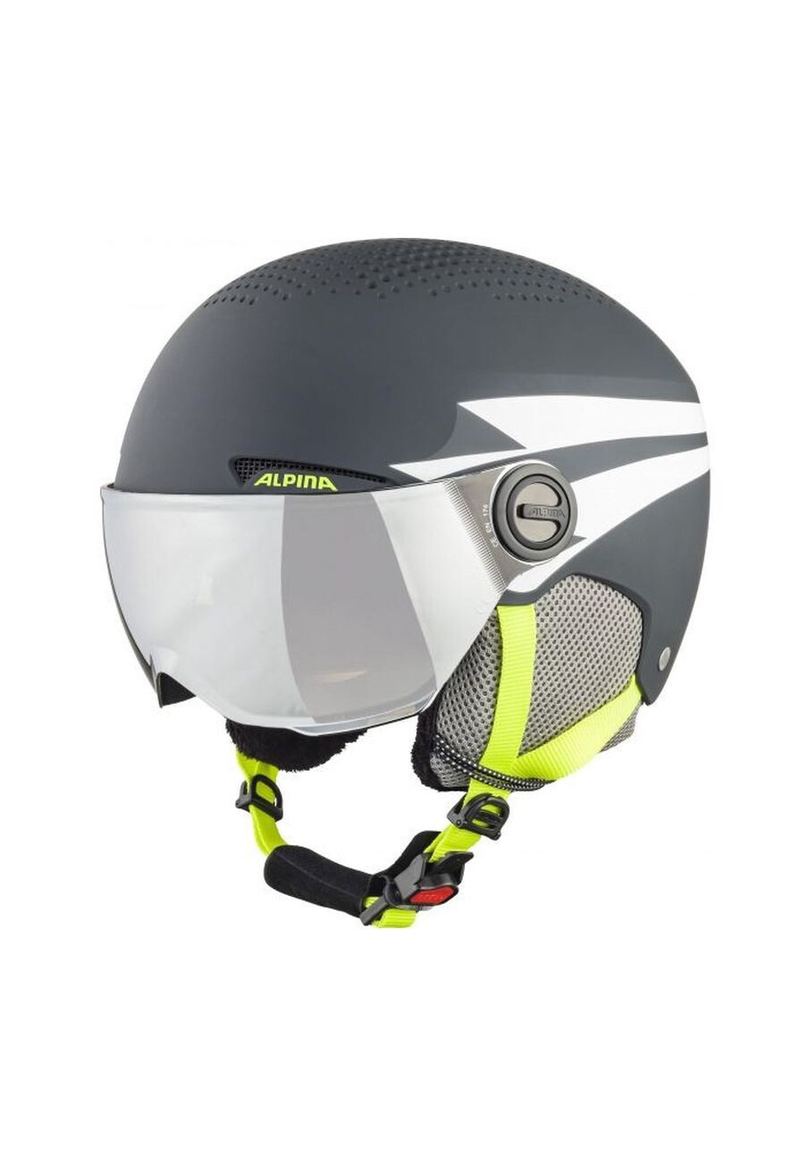 

Горнолыжный шлем Zupo Visor Q-Lite, амортизирующий ALPINA, цвет Charcoal Neon Matt