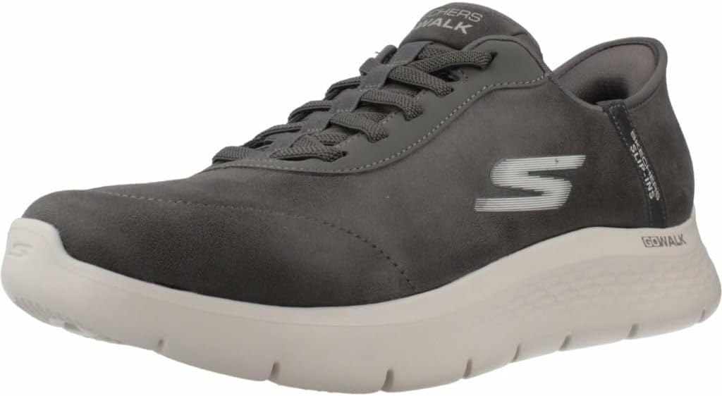 

Мужские слипоны Skechers без рук: Go Walk Flex - плавное движение, серый
