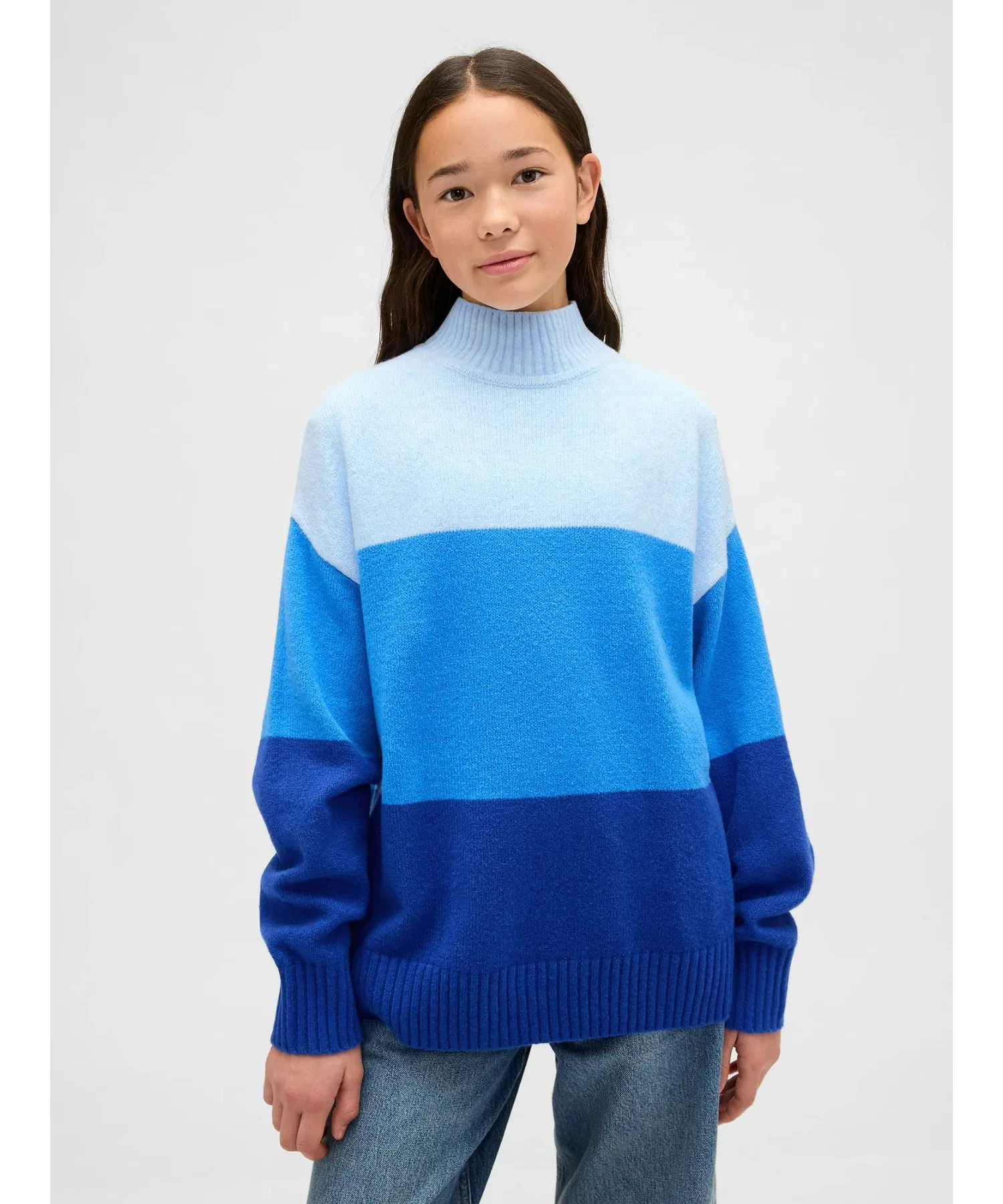 Детский полосатый свитер-туника CashSoft из кашемира Cashmere Touch