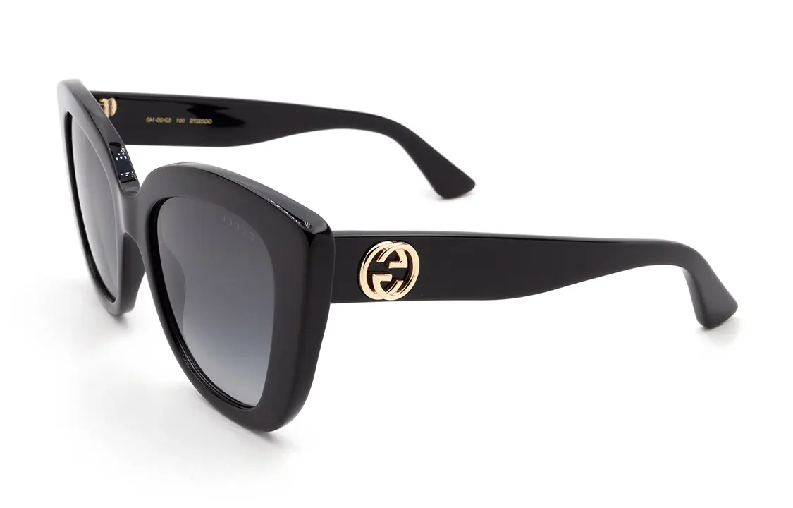

GUCCI Большие солнцезащитные очки кошачий глаз, Black