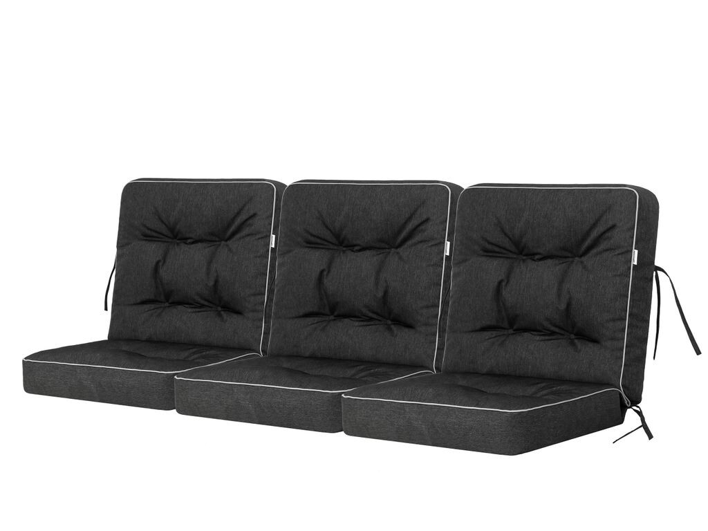 

PillowPrim Подушка для садовой скамейки Подушка для садовых качелей Модульная подушка Подушка для стула Черная Ширина 50 см Stanislaw Jurga, черный