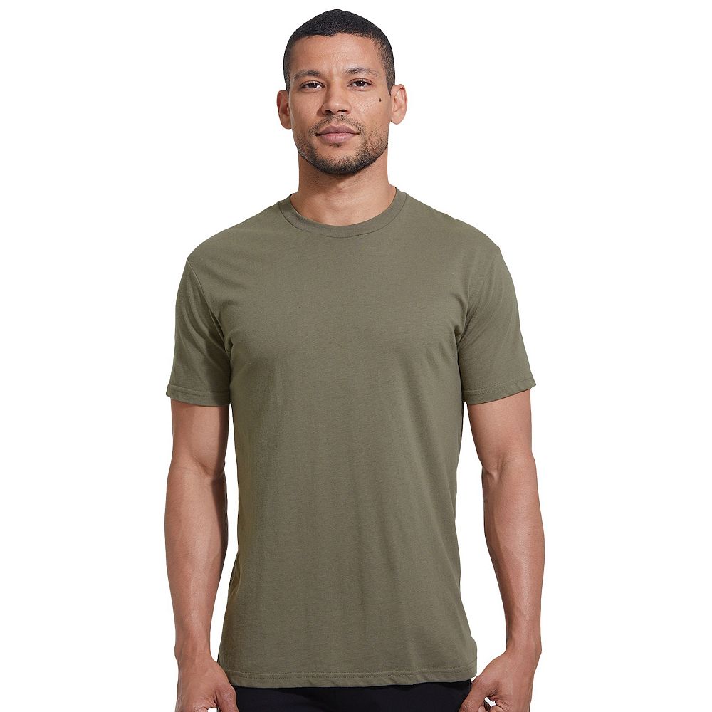 

Мужская классическая однотонная футболка True Classic, цвет Military Green