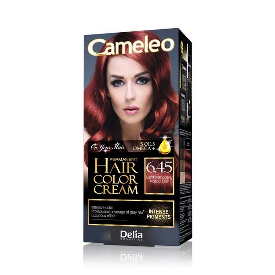 

Delia Cosmetics, Крем-краска для волос Cameleo, краска для волос 6.45 Светлое Махагони