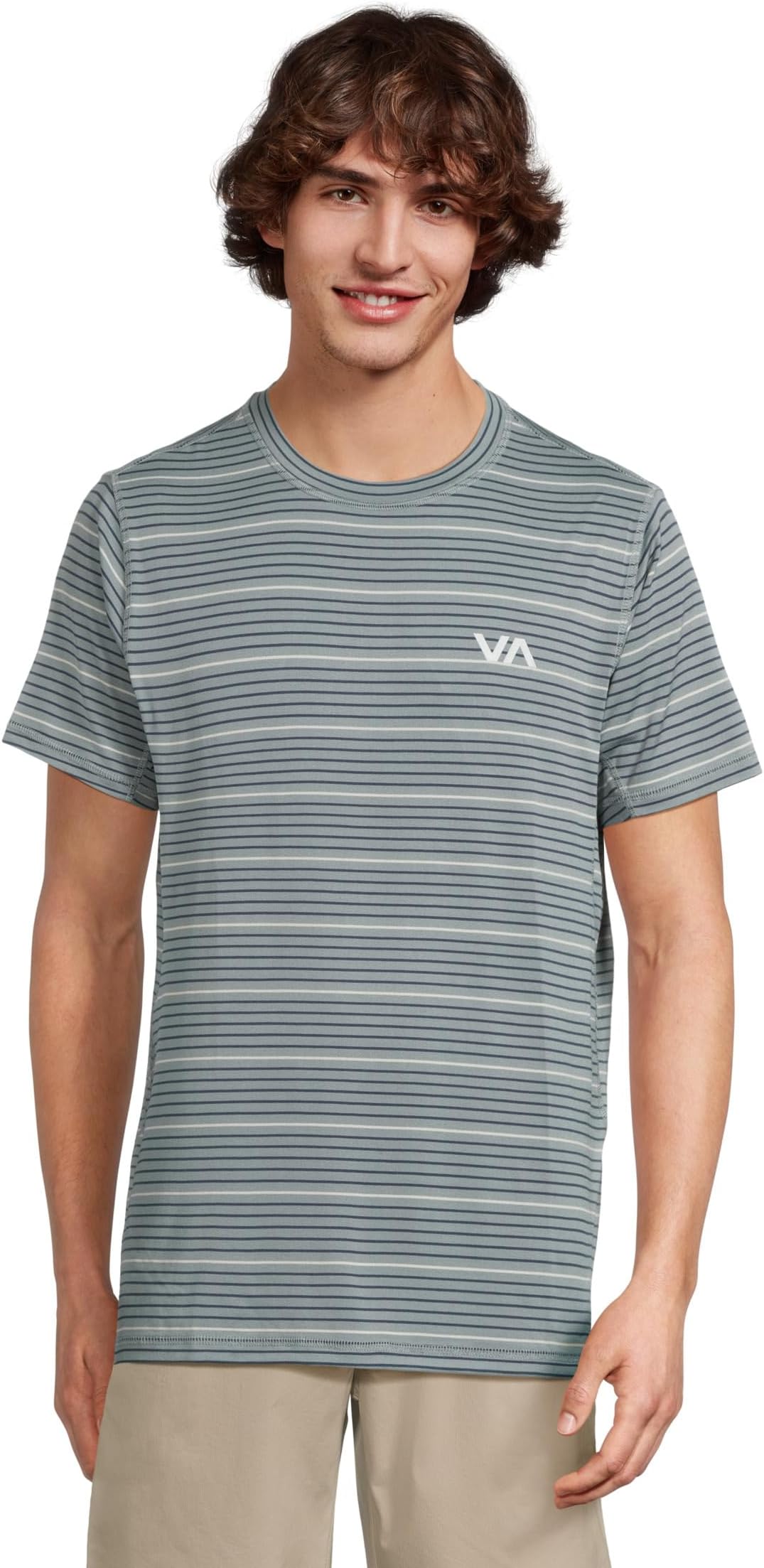 

Футболка RVCA Sport Vent Stripe Short Sleeve Tee, цвет Dark Denim