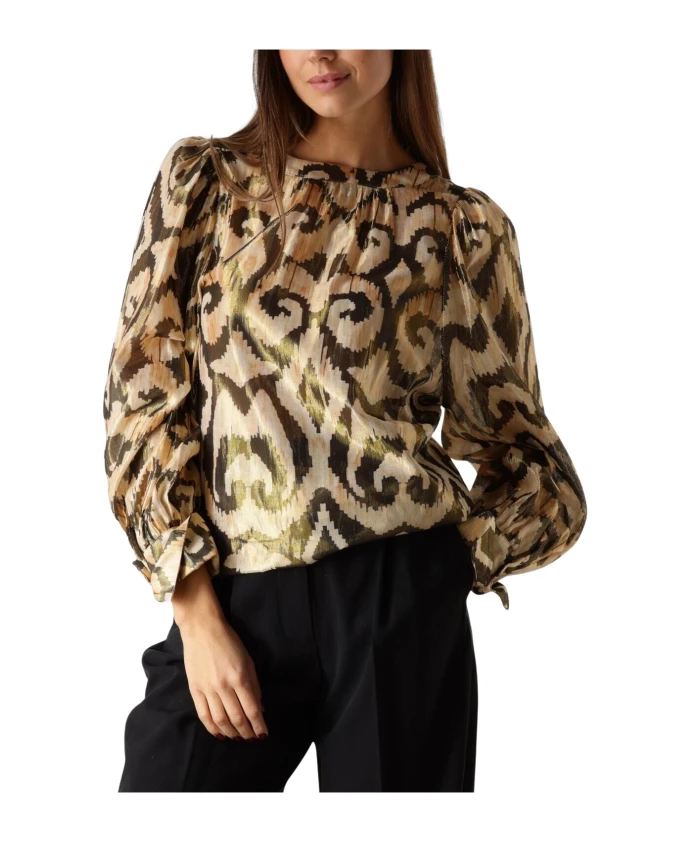 

Блузка с этническим принтом Summum Woman, мультиколор