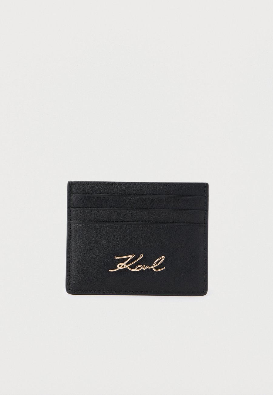 

Кошелек KARL LAGERFELD SIGNATURE CARD HOLDER, Black/Gold-Coloured/Black