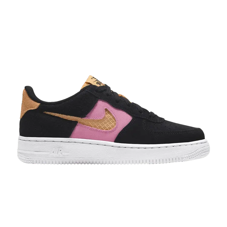

Кроссовки Nike Air Force 1 Low GS 'Black Lotus Pink', черный