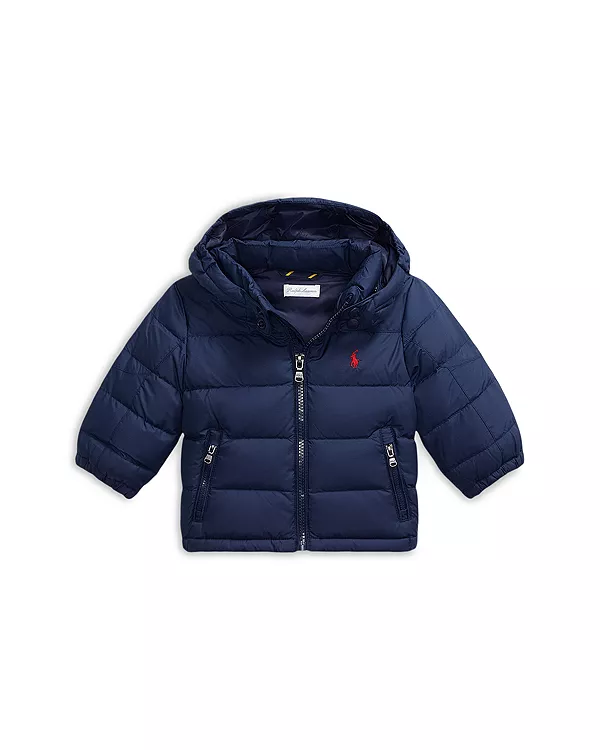 

Детская пуховая куртка Polo из рипстопа с капюшоном - для малышей Ralph Lauren, синий