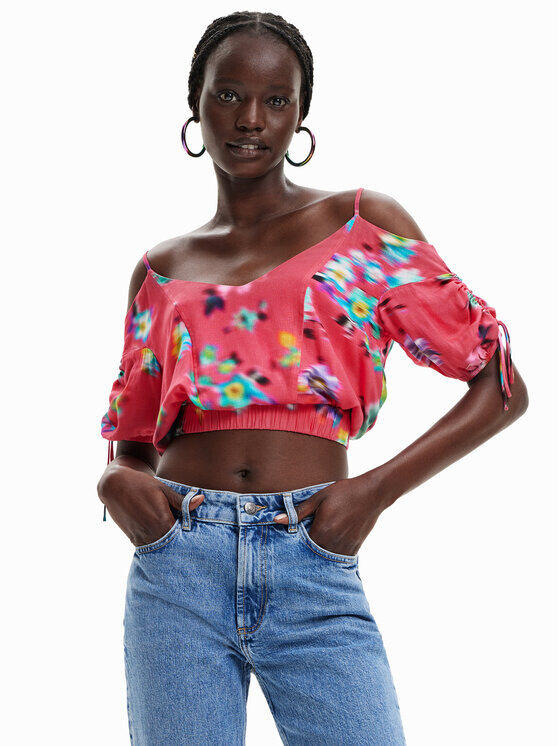 

Блуза стандартного кроя Desigual, розовый