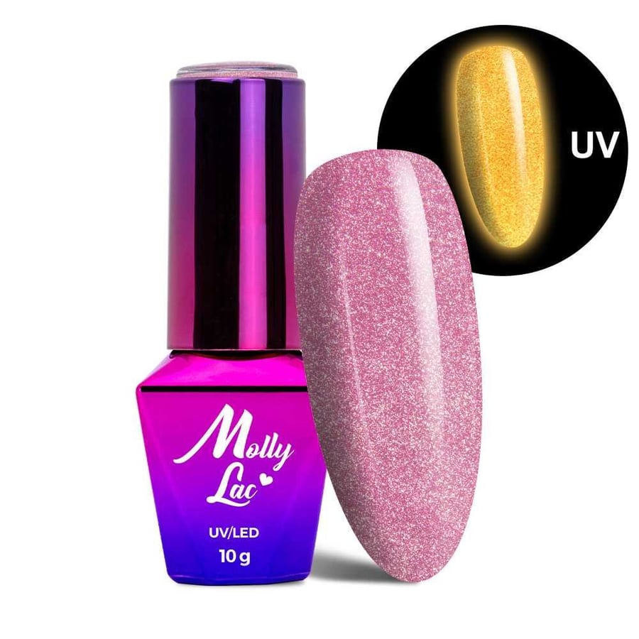 

Гель-лак светящийся в темноте кошачий глаз MollyLac Night Glowing Sweetest Perfection HEMA/Di-HEMA Free 10 г № 672