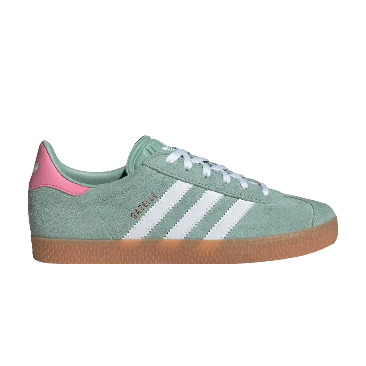 

Кроссовки adidas Gazelle J Hazy Green Bliss Pink, зеленый