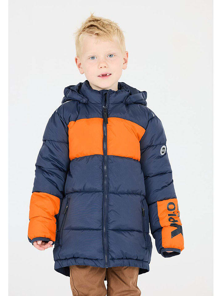 

Zigzag Зимняя куртка "Бруно" сине-оранжевого цвета