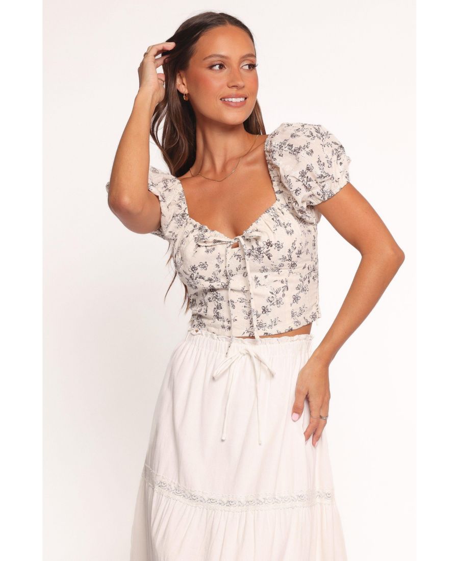 

Женская блузка Monira, цвет коричневый/слоновая кость, размер XL Petal and Pup, Brown ivory