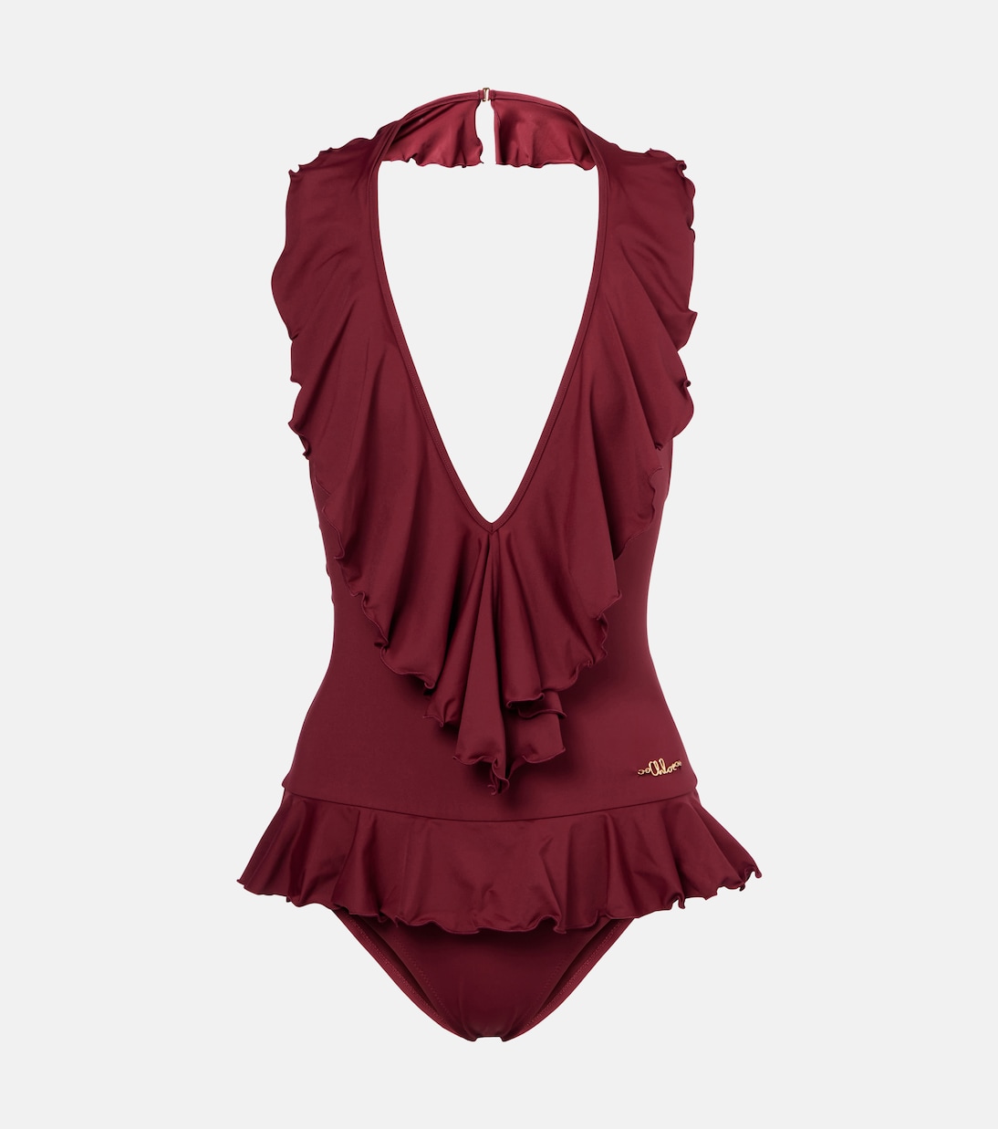 

Купальник с рюшами Chloé, Absolute Red