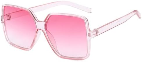 

Модные женские солнцезащитные очки большого квадратного размера для летнего отдыха на природе, винтажные очки в крупной оправе с защитой от УФ-излучения UV400 MTZJH, C2