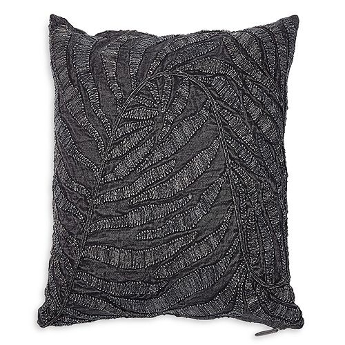 

Подушка из пальмовых листьев из бисера, 20 x 20 дюймов Global Views, цвет Blue