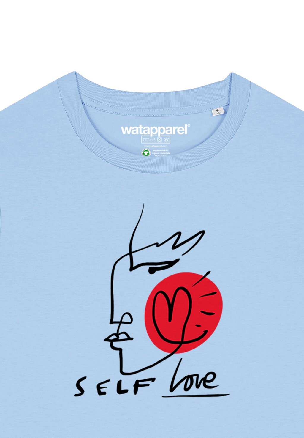 

Футболка с принтом watapparel, светло-голубой