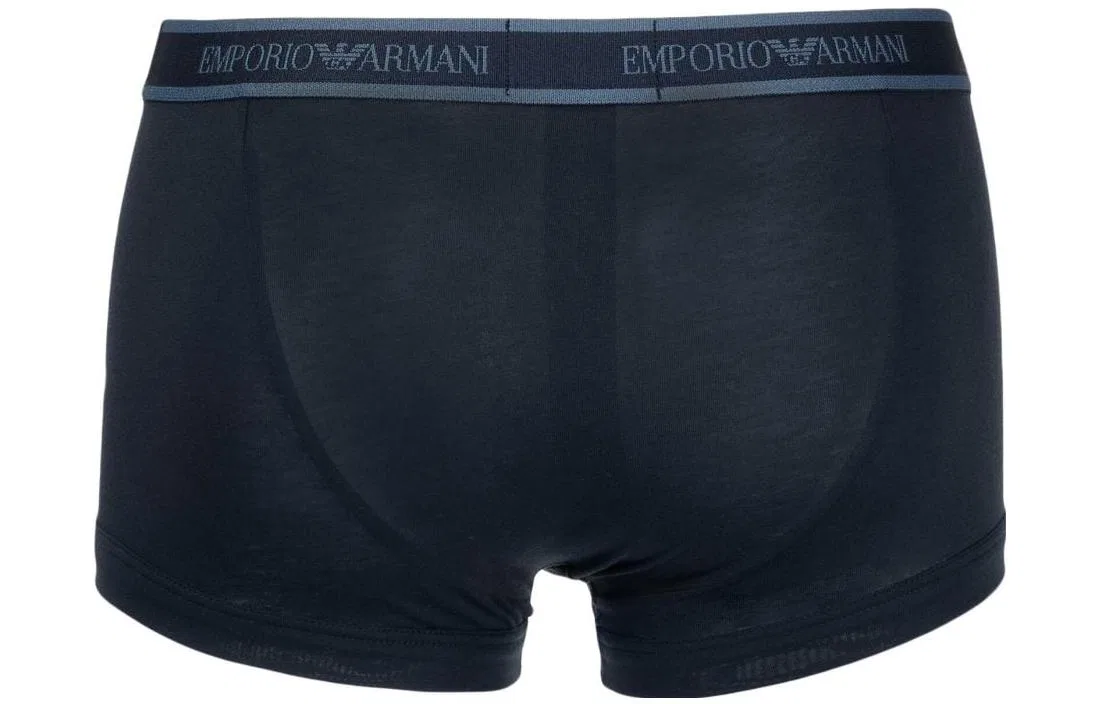 Боксеры 3 шт Emporio Armani темно-синий — фото 4
