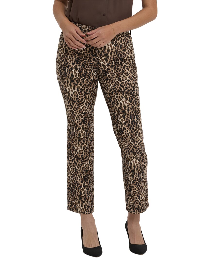 

NYDJ Marilyn Savanna Leopard Прямые джинсы