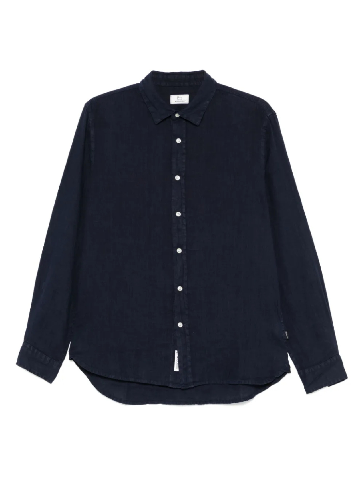 

Льняная рубашка Woolrich, синий