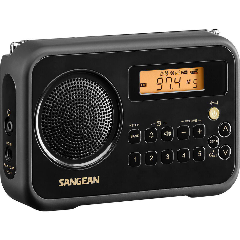 

Портативный радиоприемник Sangean SG-104 Portable AM/FM Digital Alarm Clock Radio SG-104