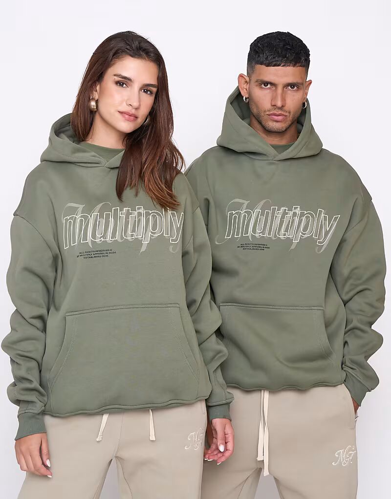 

Multiply Apparel - Dribble - Толстовка свободного кроя в цвете Clover Green