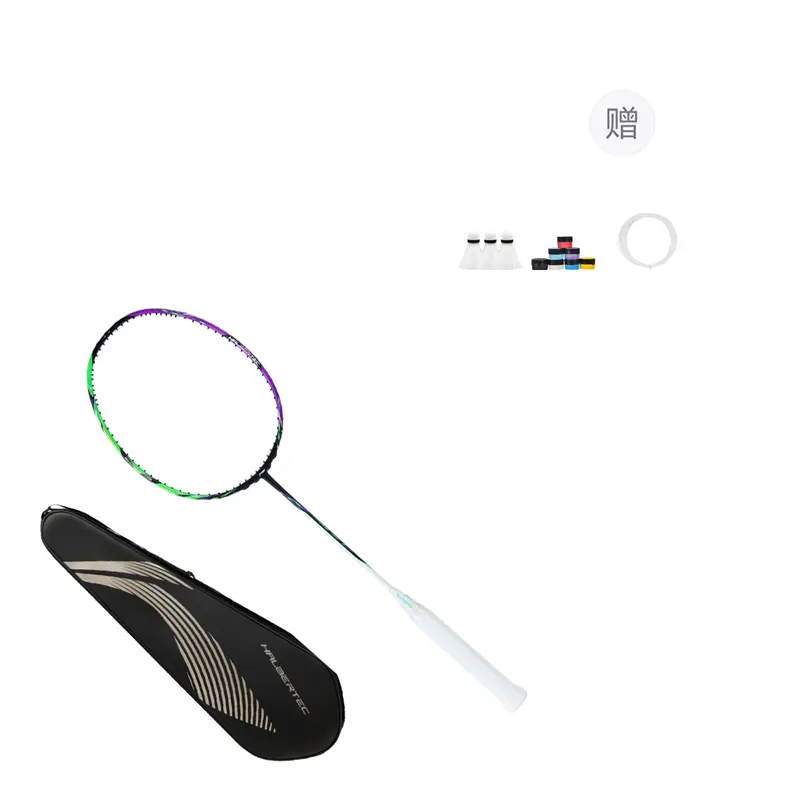 

Ракетки для бадминтона Li Ning Halberd 9000, single racket+durable shuttlecocks*3+grip tape (random color)+li-ning l9 shuttlecock (random color)+racket bag