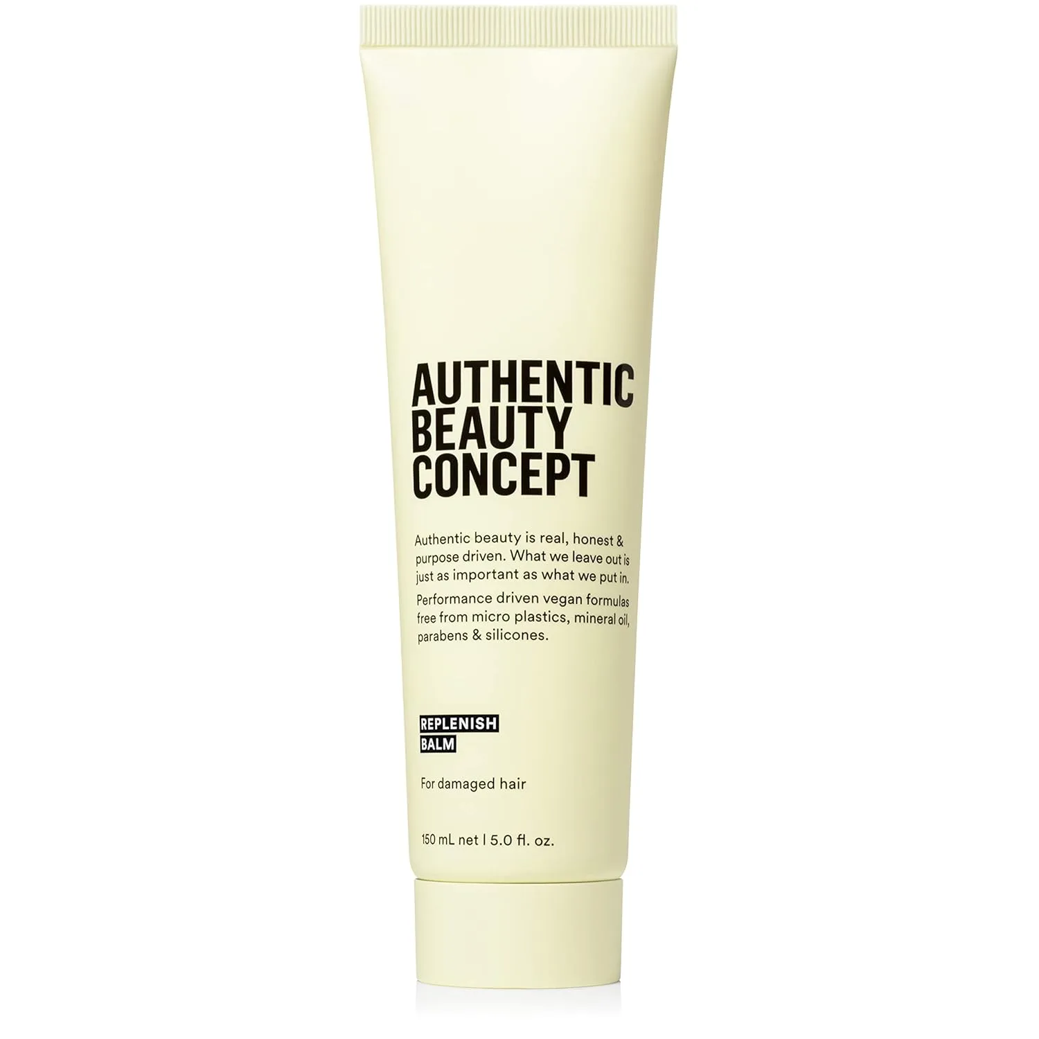 Authentic Beauty Concept Replenish Balm восстанавливающий бальзам для поврежденных волос, защищает от укладки феном и укрепляет, веганский, без жестокости, без силиконов, 150 мл