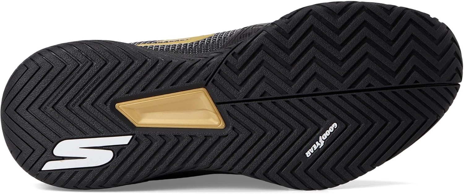 Кроссовки Skechers для мужчин Pickleball Viper Court Pro 2.0, черный/золотой — фото 3
