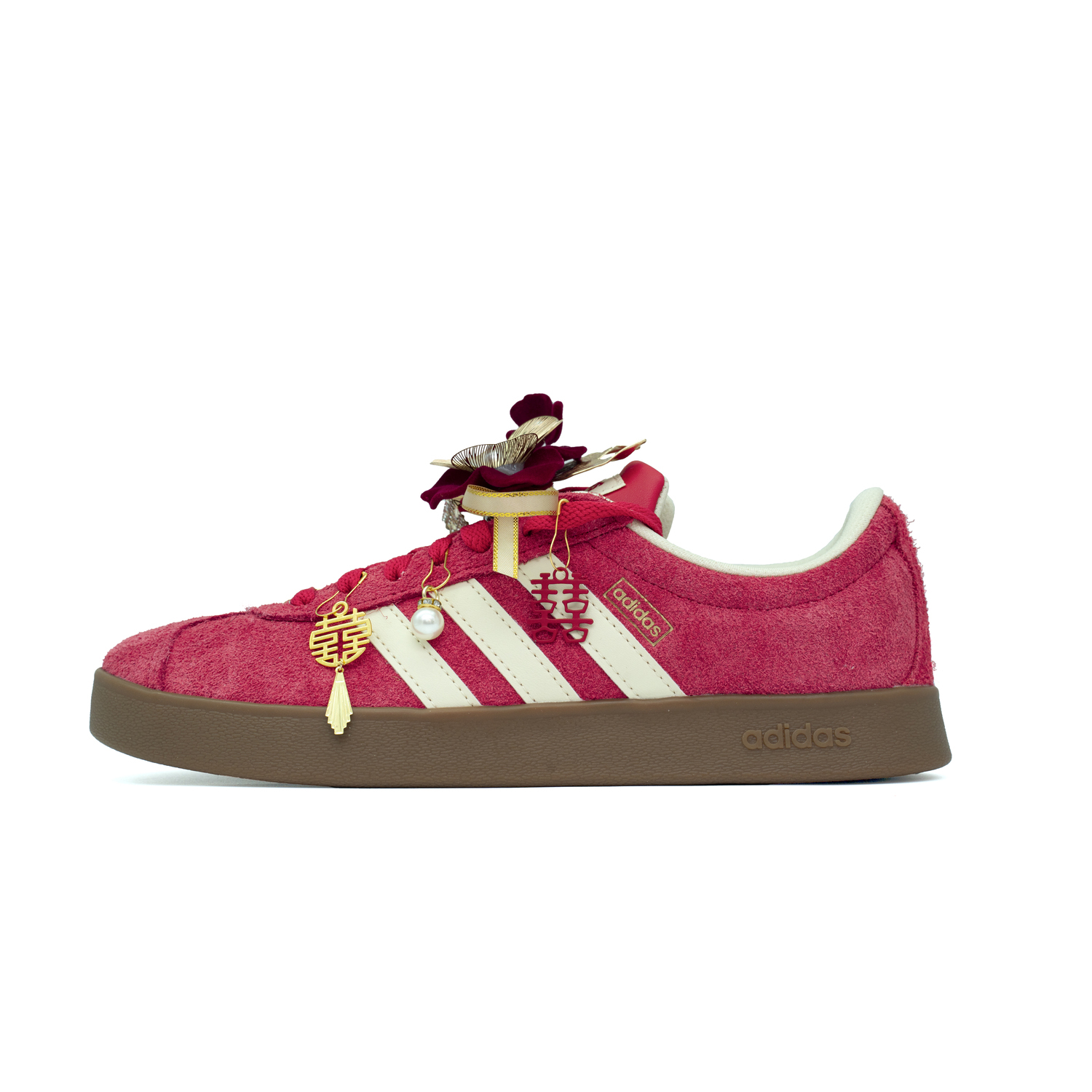 

Vl Court Classic A Match Made In Heaven амортизация, износостойкие низкие кроссовки для скейтбординга унисекс Adidas, красный