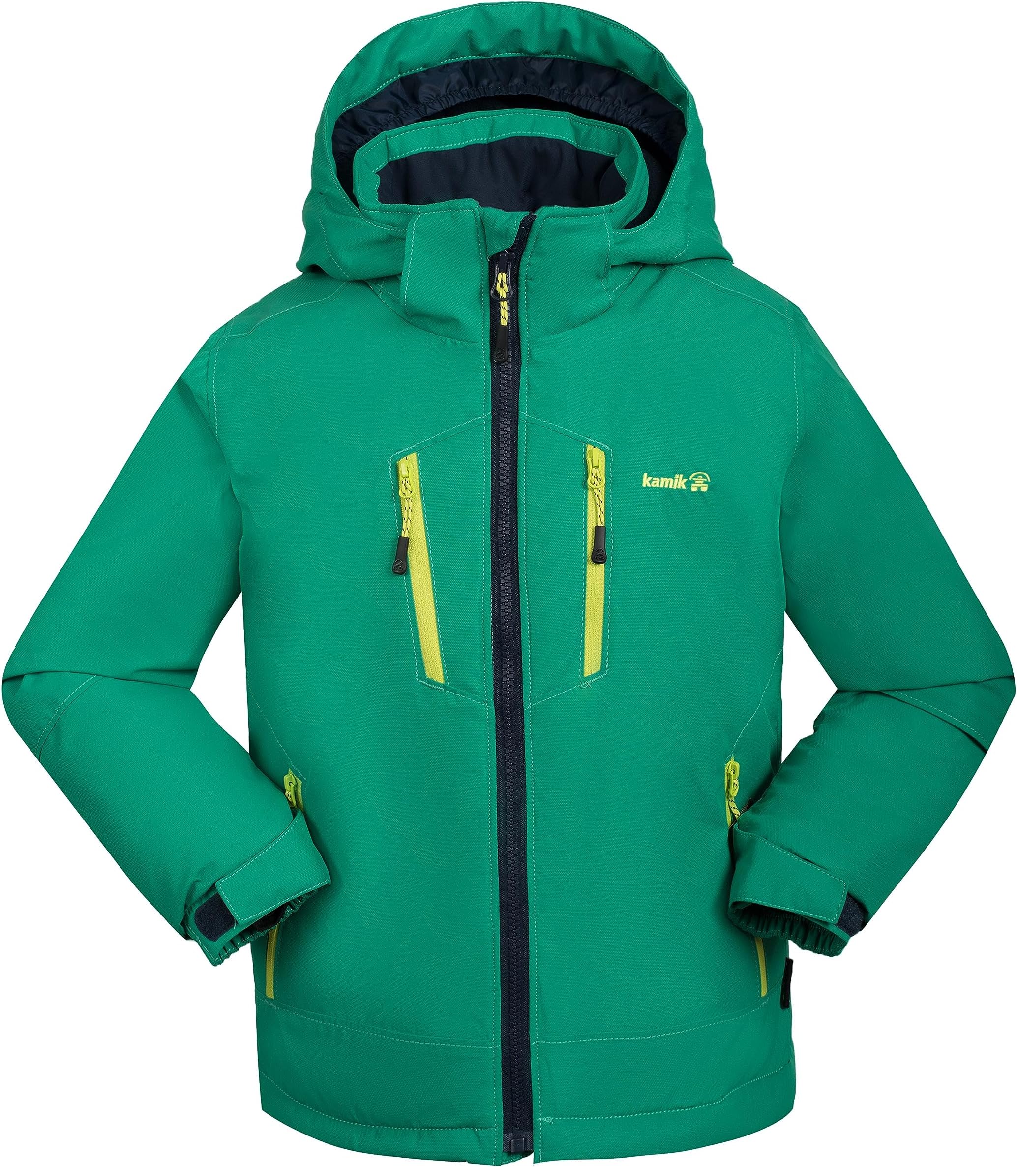 

Куртка Kamik Kids Hux Insulated Jacket, цвет Green/Midnight