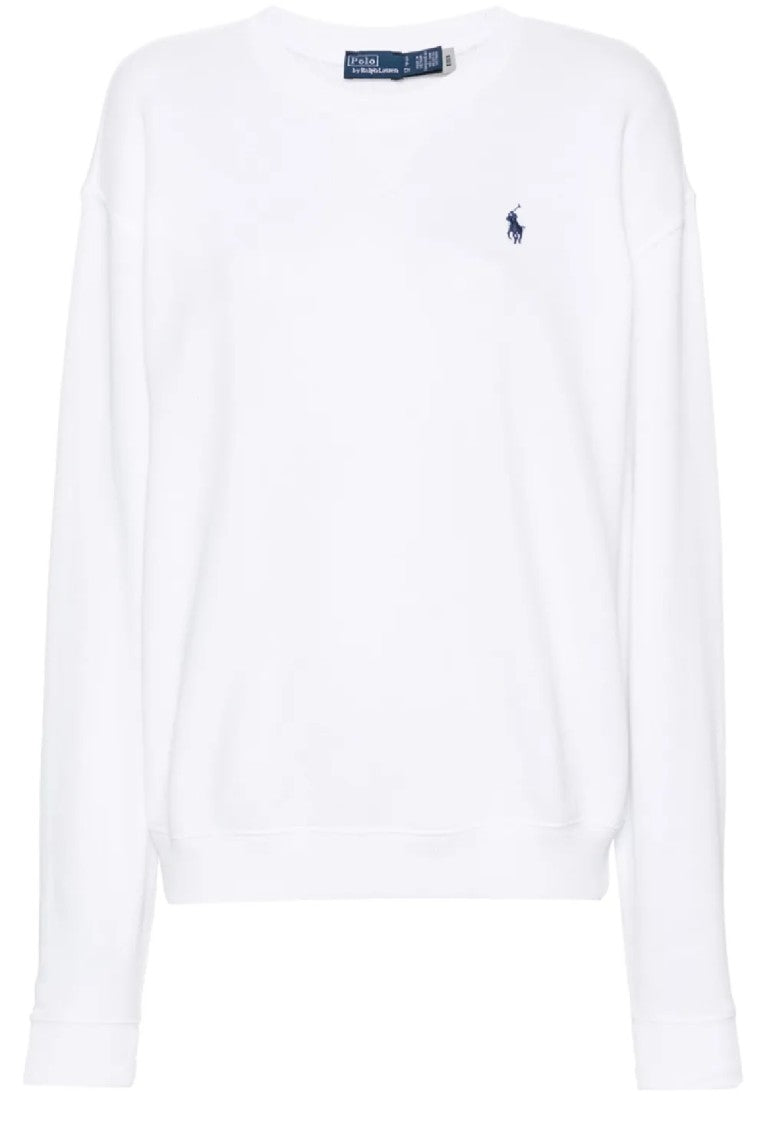 

Свободный свитшот с длинным рукавом Polo Ralph Lauren, белый