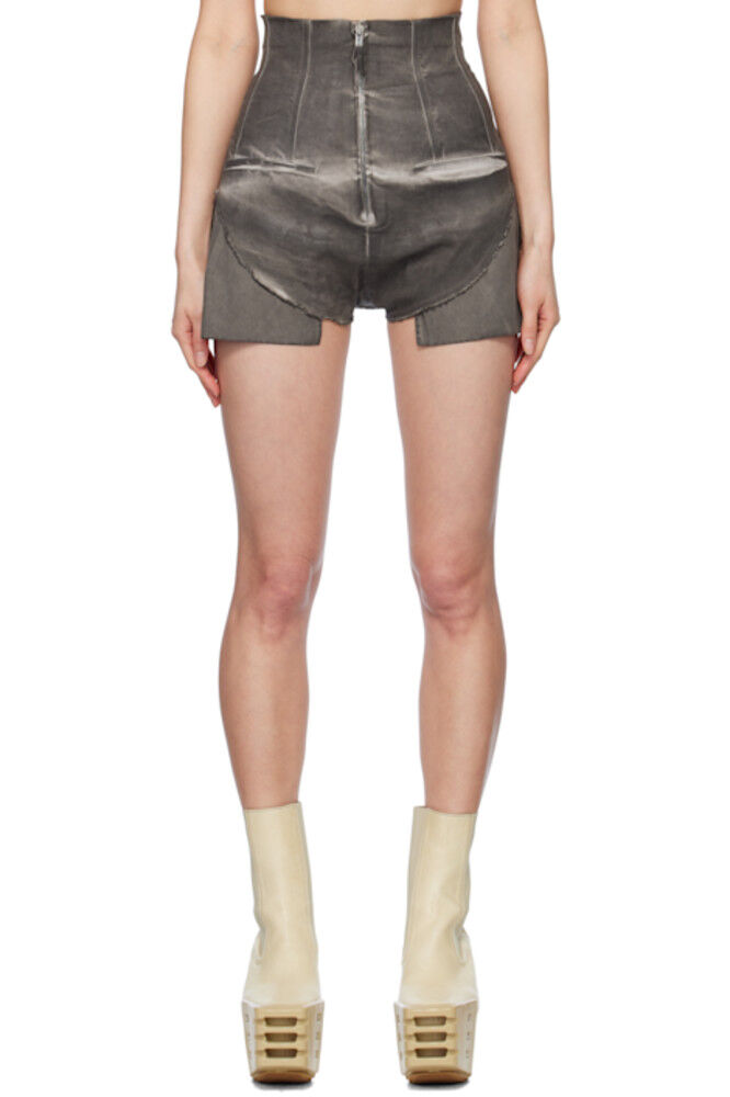 

Серые шорты Hollywood Dirt Cutoffs Denim Rick Owens DRKSHDW