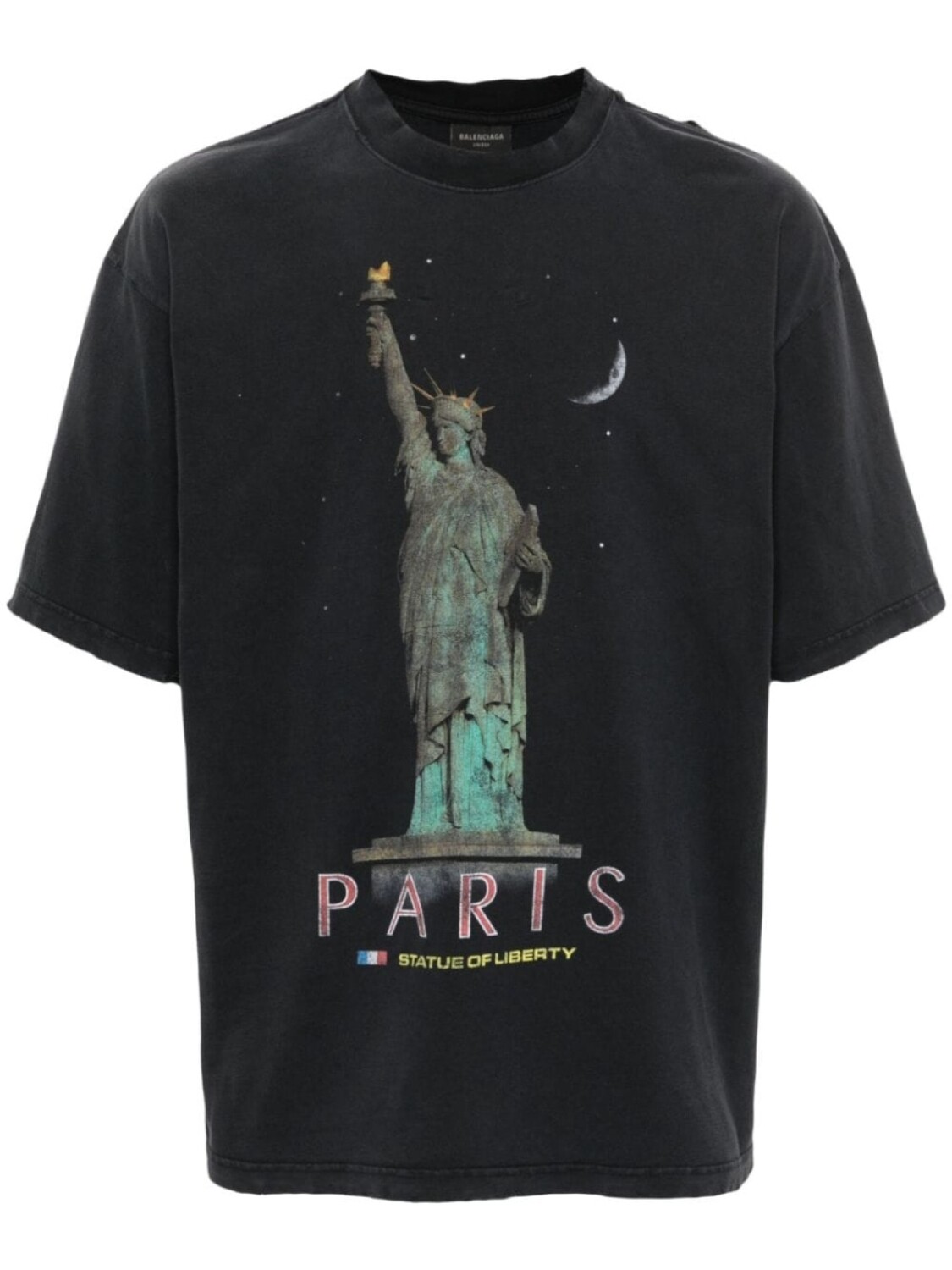 

Balenciaga футболка Paris Liberty, черный