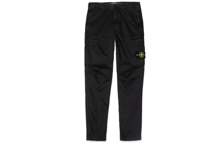 

Брюки мужские Stone Island Cargo с логотипом, черный