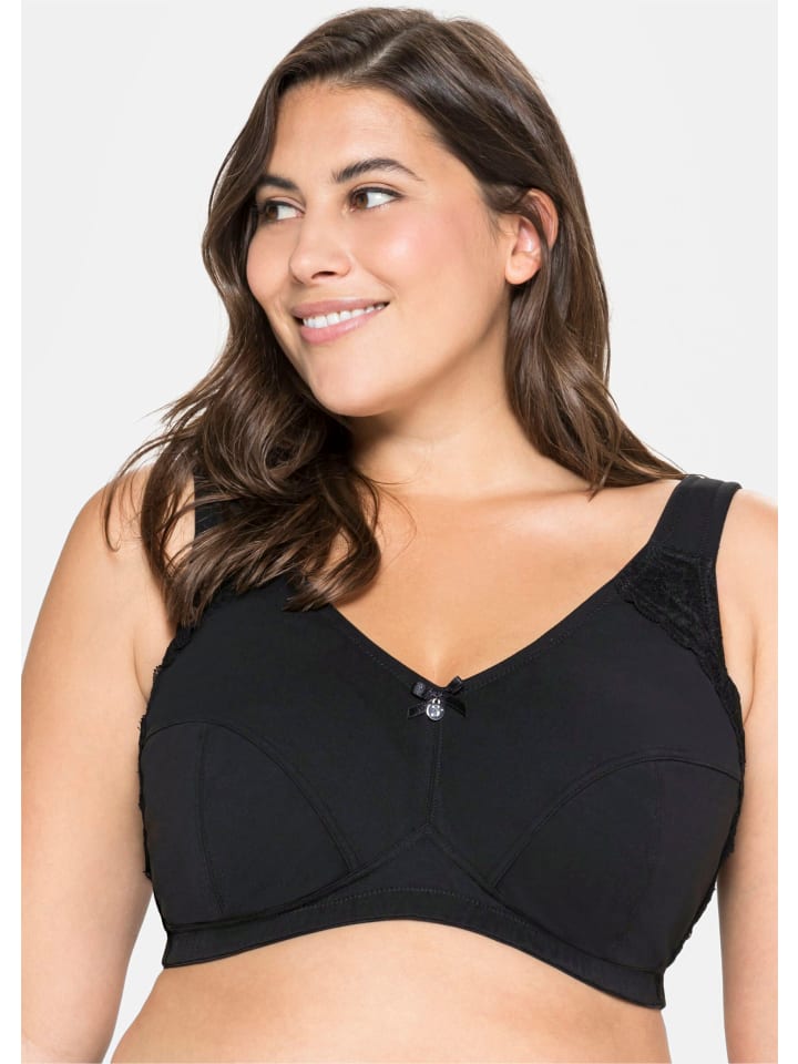 

Бюстгальтер без косточек sheego, черный