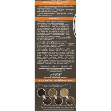 Les 3 Chenes Color & Soin Стойкая краска для волос, оттенок какао-коричневый 6B Les 3 ChÊNes — фото 3