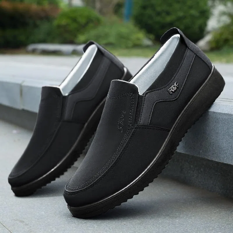 Лоферы на мягкой подошве для пожилых отцов, Black HoaloX — фото 3