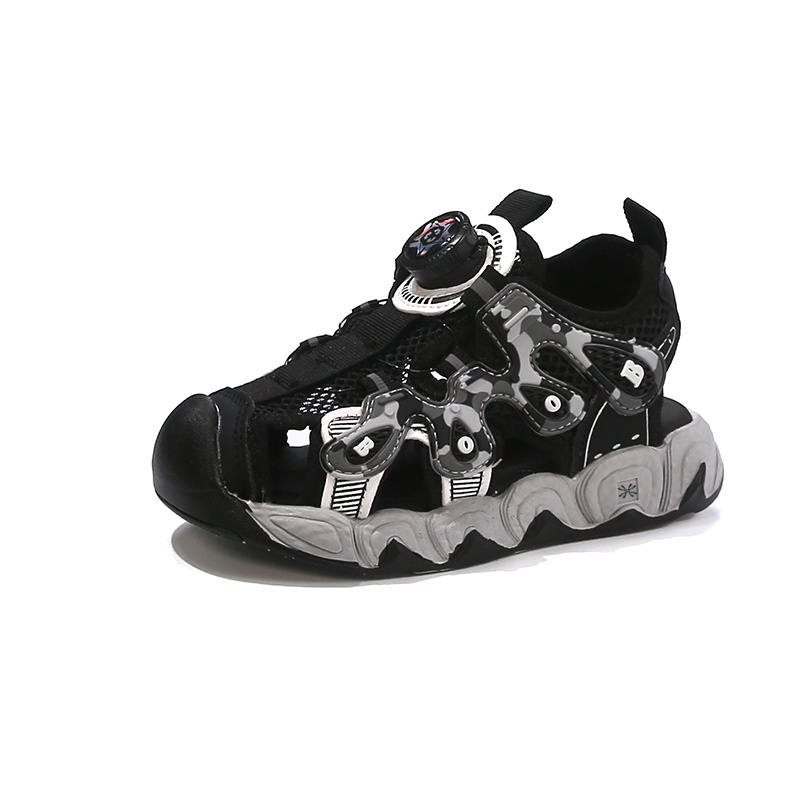 

Дышащие быстросохнущие низкие детские сандалии для детей YUZHAOLIN, черный