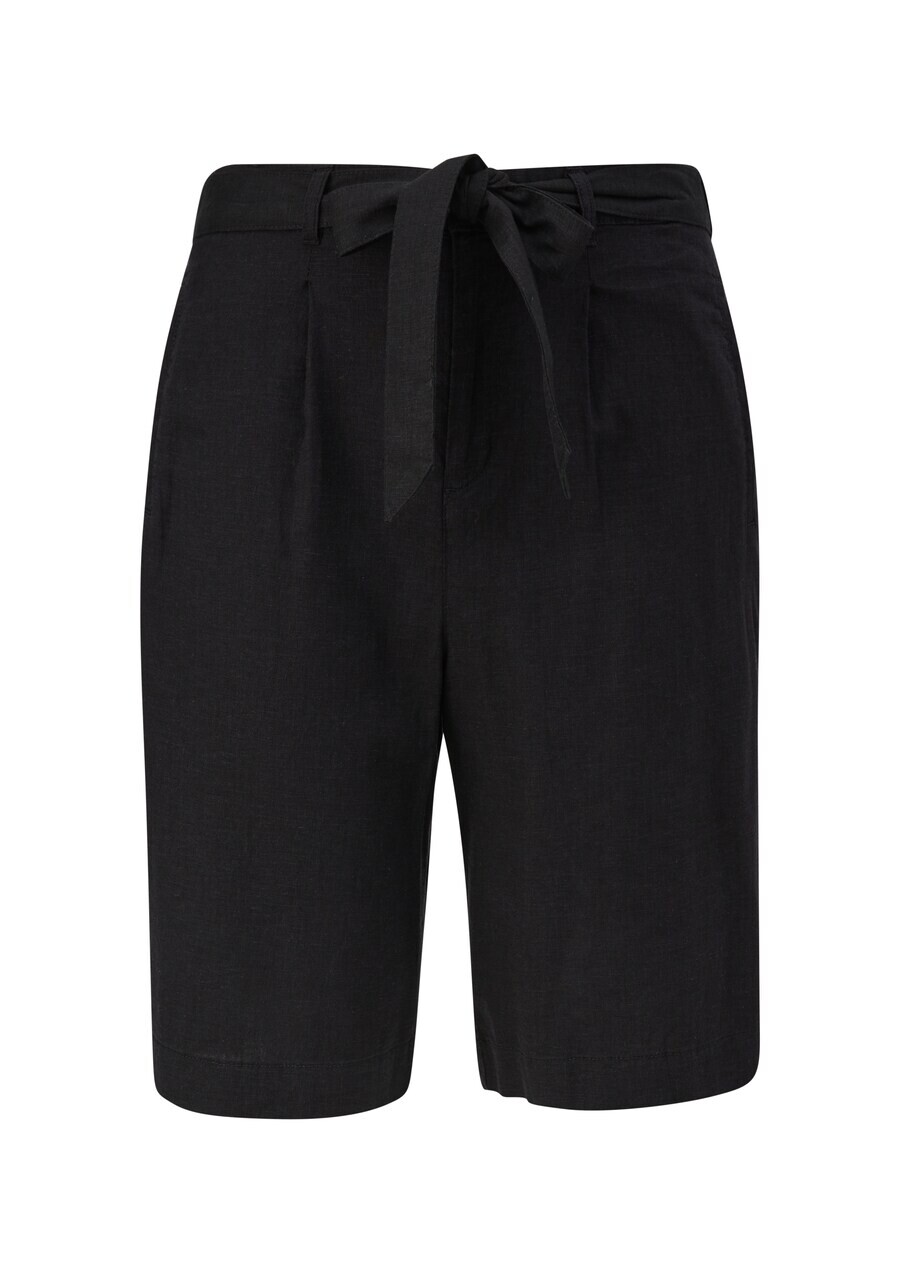 

Шорты s.Oliver Red Label Plus Wide leg Pleat-Front Pants, черный