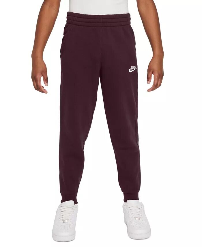 

Флисовые штаны-джоггеры Big Kids Club Nike, розовый