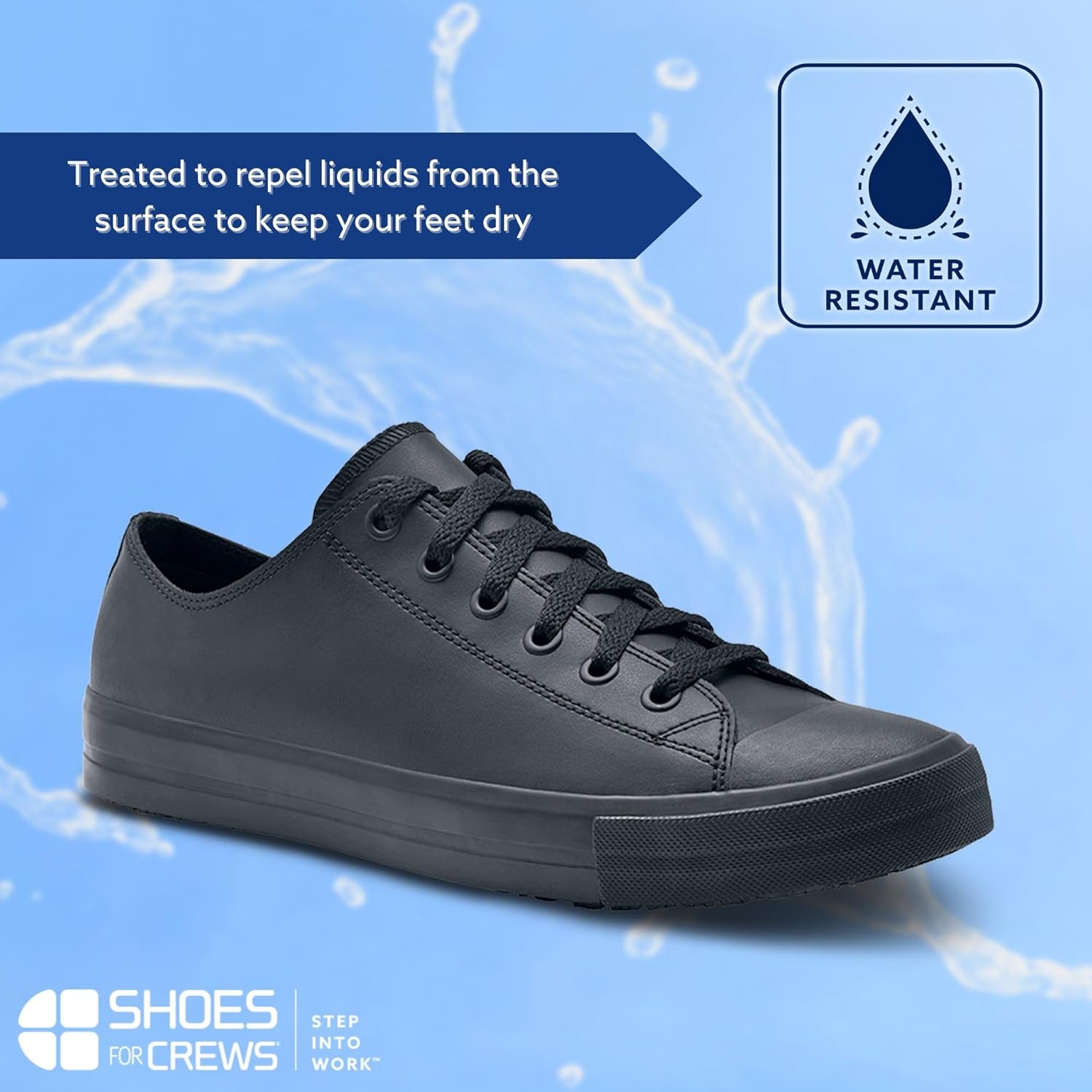 Мужские кроссовки Shoes for Crews из холста, черный — фото 3