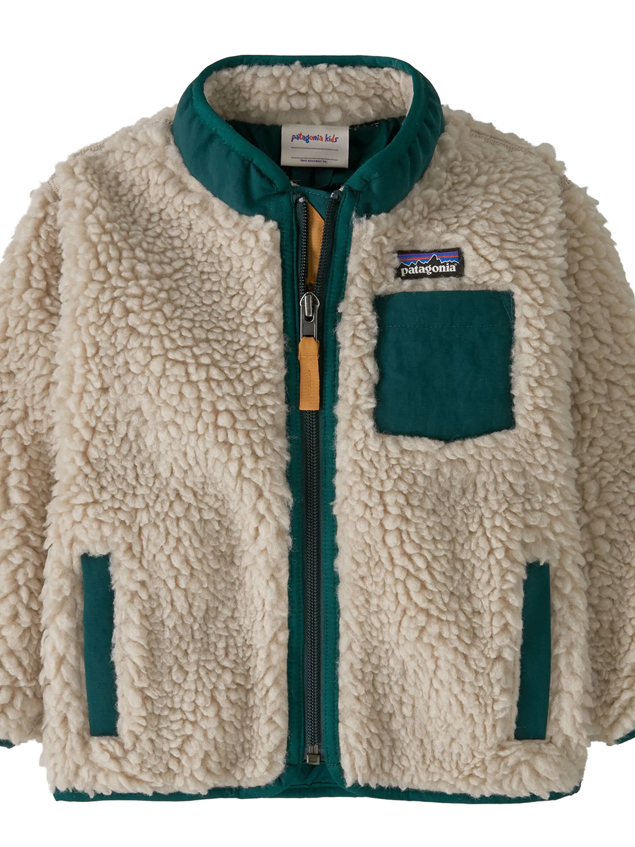 

Флисовая куртка в стиле ретро-X на молнии Patagonia Kids, нейтральный