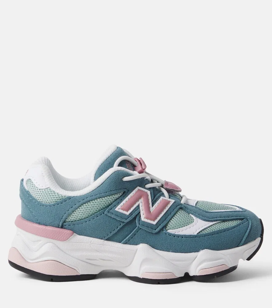 Кроссовки 9060 с замшевой отделкой New Balance Kids, синий — фото 3