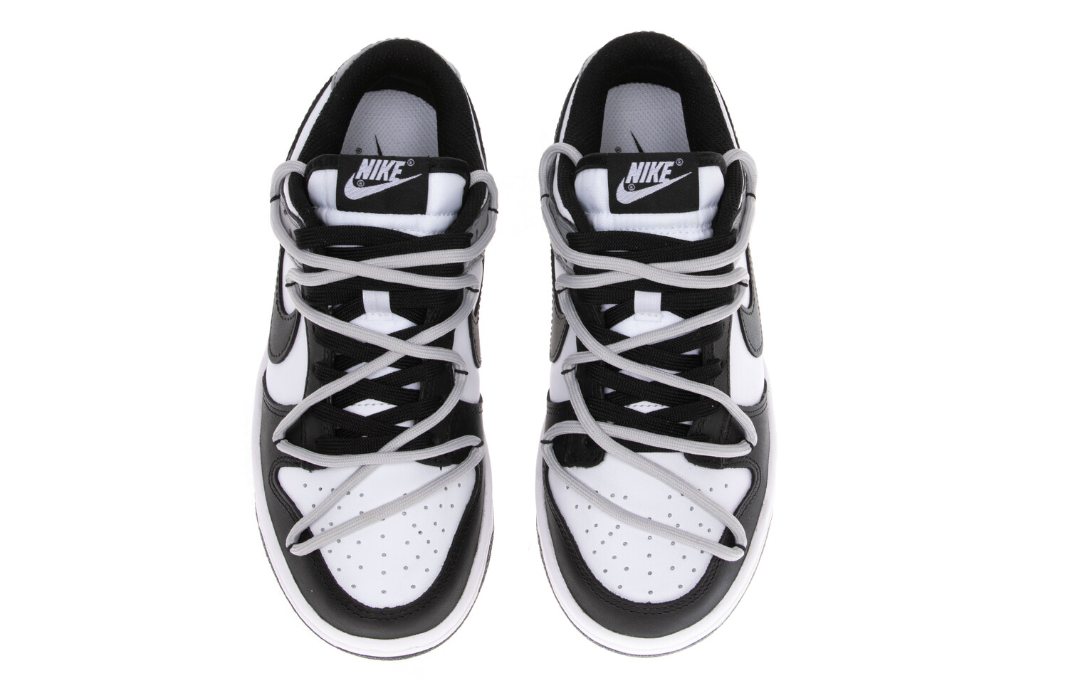 

Кроссовки Nike Dunk Skateboarding Shoes Women's Low-top Black/grey, серый