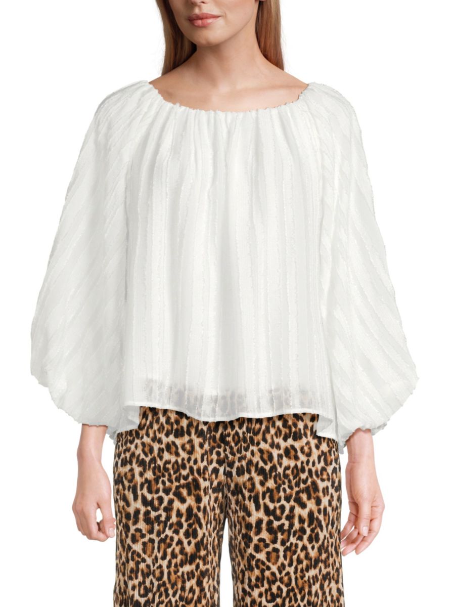 

Полосатый топ Renee C., белый