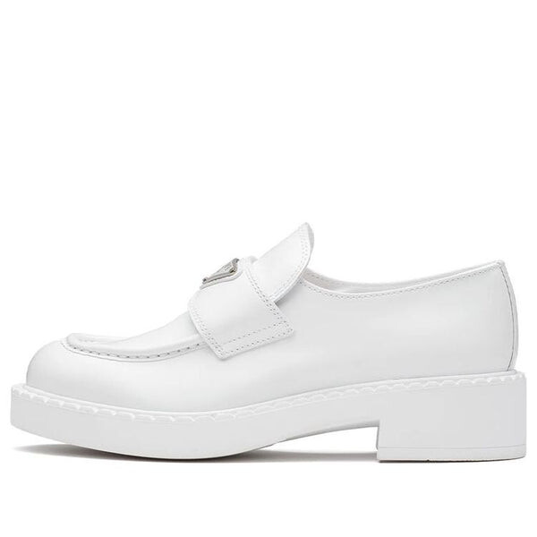 Кроссовки chocolate patent leather loafers 'white' Prada, белый