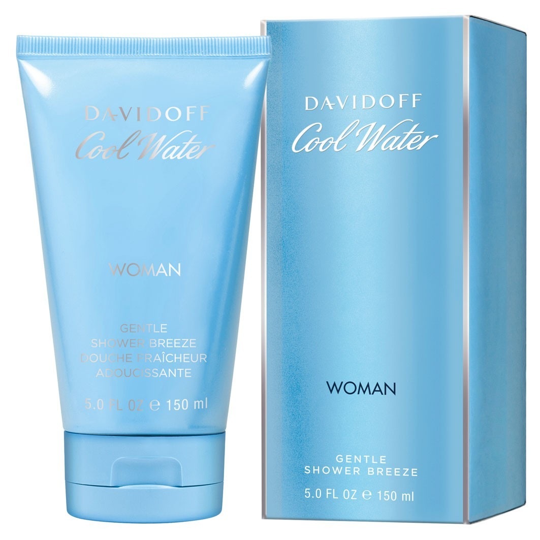 Гель для душа cool water woman gentle shower breeze Davidoff, объем 150 мл — фото 2