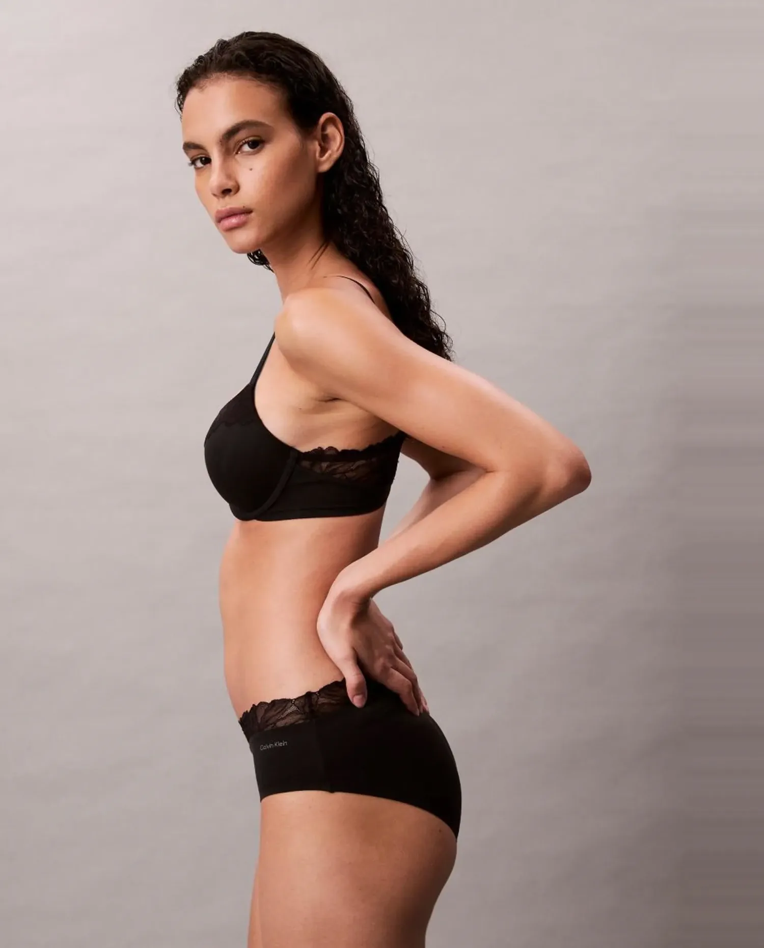 Предформированный бюстгальтер PERFECTLY FIT LACE Calvin Klein, черный — фото 3