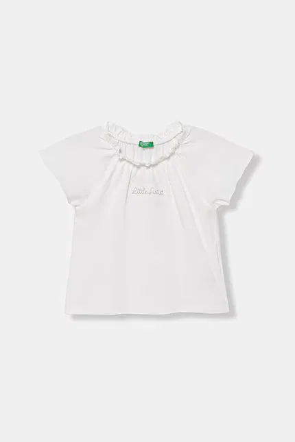 Футболка детская с коротким рукавом United Colors of Benetton, белый